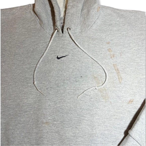 Rare Y2K Nike Middle Swoosh Hoodie SIZE:L - Picture 2 of 3